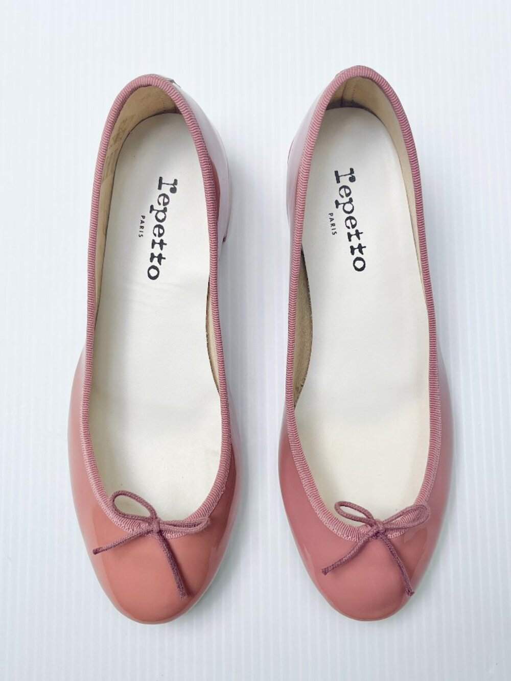 Repetto Camille Patent Leather Heels in Guimauve - Size 37.5 EU/6.5 US